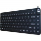 Man & Machine Premium Waterproof Disinfectable Silent 12" Keyboard - Cable Connectivity - USB Interface - PC, Mac - Industrial Silicon Rubber Keyswitch - Black SCLP/MAG/B5