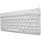 Man & Machine Premium Waterproof Disinfectable Silent 12" Keyboard - Cable Connectivity - USB Interface - English, French - PC, Mac - Industrial Silicon Rubber Keyswitch - White SCLP/MAG/BKL/W5
