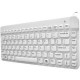 Man & Machine Premium Waterproof Disinfectable Silent 12" Keyboard - Cable Connectivity - USB Interface - English, French - PC, Mac - Industrial Silicon Rubber Keyswitch - White SCLPMAGBKLW5-LT