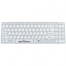 Seal Shield Cleanwipe Waterproof Keyboard - SSKSV099BE - Cable Connectivity - USB Interface - Belgian - Compatible with Mac, PC - AZERTY Keys Layout - Scissors - White SSKSV099BE