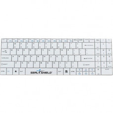 Seal Shield Cleanwipe Waterproof Keyboard - SSKSV099UK - Cable Connectivity - USB Interface - 99 Key - English (UK) - Compatible with Mac, PC - QWERTY Keys Layout - Scissors - White SSKSV099UK