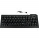 Seal Shield Silver Seal Waterproof Keyboard - Cable Connectivity - USB Interface - 104 Key - English (US) - Compatible with Computer - QWERTY Keys Layout - Membrane - Black - TAA Compliance SSKSV207