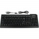 Seal Shield Silver Seal Glow Waterproof Keyboard Long Cable - Cable Connectivity - USB, PS/2 Interface - 104 Key - English (US) - Windows, Mac - Membrane Keyswitch - Black - TAA Compliance SSKSV207GL
