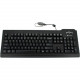 Seal Shield Silver Seal Waterproof Keyboard - Cable Connectivity - USB Interface - 105 Key - German - Compatible with Mac, PC - QWERTZ Keys Layout - Membrane - Black SSKSV208DE