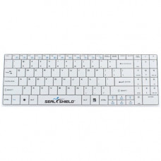 Seal Shield Cleanwipe Wireless Waterproof Keyboard - Wireless Connectivity - RF - 2.40 GHz - English (US) - White - TAA Compliance SSWKSV099W