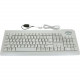 Seal Shield Silver Seal Waterproof Keyboard - Cable Connectivity - USB Interface - 104 Key - English (US) - Compatible with Windows, Mac - QWERTY Keys Layout - Membrane - White - TAA Compliance SSWKSV207L
