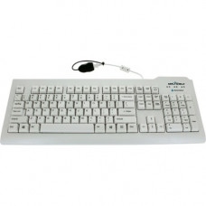 Seal Shield Silver Seal Waterproof Keyboard - SSWKSV208HU - Cable Connectivity - USB Interface - 105 Key - Hungarian - Compatible with Mac, PC - QWERTZ Keys Layout - Membrane - White SSWKSV208HU