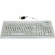 Seal Shield Silver Seal Waterproof Keyboard - SSWKSV208PL - Cable Connectivity - USB Interface - 105 Key - Polish - Compatible with Mac, PC - QWERTY Keys Layout - Membrane - White SSWKSV208PL