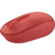 Microsoft Wireless Mobile Mouse 1850 - Optical - Wireless - Radio Frequency - 2.40 GHz - Red - USB 2.0 - 1000 dpi - Scroll Wheel - 3 Button(s) - Symmetrical U7Z-00038