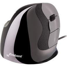 Evoluent Vertical Mouse D, Right Wired Medium - Laser - Cable - USB Type A - Scroll Wheel - Medium Hand/Palm Size - Right-handed Only VMDM