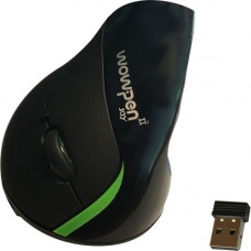 Ergoguys WOW PEN JOY II WRLS ERGONOMIC COMPUTER MOUSE BLK - Optical - Wireless - Black - 1 Pack - USB - 2000 dpi - Scroll Wheel - 6 Button(s) - Right-handed Only WP-012-BK-EW