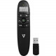 V7 Professional Wireless Green Laser Presenter - Black - Laser - Wireless - Radio Frequency - 2.40 GHz - Black - USB WP2000G-1N