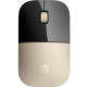 HP Z3700 Wireless Mouse Gold - Blue LED - Wireless - Radio Frequency - Gold - USB - 1200 dpi - Scroll Wheel X7Q43AA#ABL