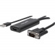 Manhattan VGA and USB to HDMI Converter - Functions: Signal Conversion - USB, VGA - 1920 x 1080 - Mac, PC - External 152426