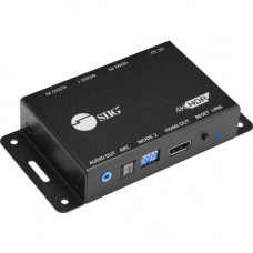 SIIG HDMI 2.0 Audio Extractor/Embedder - Functions: Audio De-embedding, Audio Embedding, EDID Recorder - 3840 x 2160 - Audio Line In - Audio Line Out - Wall Mountable - TAA Compliant - TAA Compliance CE-H23M11-S1