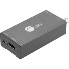 SIIG HDMI to 3G/HD/SD-SDI with Audio Embedder Mini Converter - Functions: Signal Conversion, Audio Embedding - 1920 x 1080 - NTSC, PAL - USB - Audio Line In - Wall Mountable - TAA Compliant - TAA Compliance CE-SD0911-S1