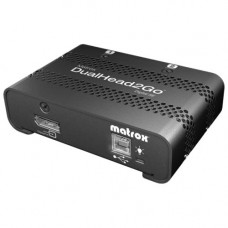 Matrox DualHead2Go Digital SE Multi-Display Adapter - Dual Monitor - 1x DisplayPort Input - Clone Mode - Stretched Desktop Support - 2x 1920x120 Maximum DVI Resolution - RoHS Compliance D2G-DP2D-IF