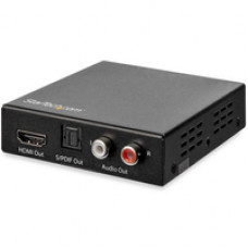 Startech.Com 4K HDMI Audio Extractor with 40K 60Hz Support - HDMI Audio De-embedder - HDR - Toslink Optical Audio - Dual RCA Audio - HDMI Audio - Supports the latest HDMI 2.0 specifications and HDR video pass-through and high video bandwidth up to 18Gbps 