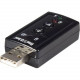 Startech.Com USB audio adapter - virtual 7.1 - external sound card - stereo audio - USB - External - RoHS Compliance ICUSBAUDIO7