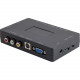 SYBA IO Crest AV/S-video to VGA Converter - Functions: Signal Conversion - 1920 x 1200 - NTSC, PAL, SECAM - VGA - Audio Line Out - 1 Pack - External SY-ADA32014