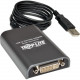 Tripp Lite USB 2.0 to DVI/VGA Dual Multi-Monitor External Video Graphics Card Adapter 1080p 60Hz - USB - TAA Compliance U244-001-R