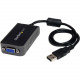 Startech.Com USB to VGA Multi Monitor External Video Adapter - 16MB SDRAM - USB - RoHS, TAA Compliance USB2VGAE2