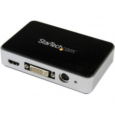 Startech.Com USB 3.0 Video Capture Device - HDMI / DVI / VGA / Component HD Video Recorder - 1080p 60fps - Capture High-Definition HDMI, DVI, VGA, or Component video to your PC - Capable of capturing lossless raw video making it compatible with Microsoft 