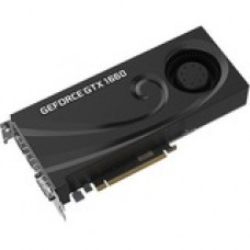 PNY GeForce GTX 1660 Graphic Card - 1.53 GHz Core - 1.79 GHz Boost Clock - 6 GB GDDR5 - 192 bit Bus Width - Fan Cooler - DirectX 12, Vulkan, OpenGL 4.5 - 1 x DisplayPort - 1 x HDMI - 1 x Total Number of DVI (1 x DVI-D) - PC VCG16606BLMPB