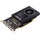 PNY Quadro P2000 Graphic Card - 5 GB GDDR5 - Full-height - Single Slot Space Required - 160 bit Bus Width - Fan Cooler - OpenGL 4.5, DirectX 12, OpenCL, Vulkan 1.0, DirectCompute - 4 x DisplayPort - PC - 4 x Monitors Supported VCQP2000-PB