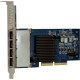 Lenovo I350-T4 ML2 Quad Port GbE Adapter For System x - PCI Express x8 - 4 Port(s)Network (RJ-45) - Twisted Pair 00D1998