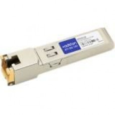 AddOn IBM 00FE333 Compatible TAA Compliant 10/100/1000Base-TX SFP Transceiver (Copper, 100m, RJ-45) - 100% compatible and guaranteed to work - TAA Compliance 00FE333-AO