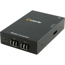 Perle S-1000MM-M2LC2 - Gigabit Ethernet Fiber to Fiber Stand-Alone Media Converter - 2 x LC Ports - DuplexLC Port - Multi-mode - 1000Base-SX, 1000Base-LX - Desktop, Rail-mountable, Rack-mountable, Wall Mountable - REACH, RoHS, WEEE Compliance 05060484