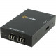 Perle S-1000MM-M2LC2 - Gigabit Ethernet Fiber to Fiber Stand-Alone Media Converter - 2 x LC Ports - DuplexLC Port - Multi-mode - 1000Base-SX, 1000Base-LX - Desktop, Rail-mountable, Rack-mountable, Wall Mountable - REACH, RoHS, WEEE Compliance 05060484