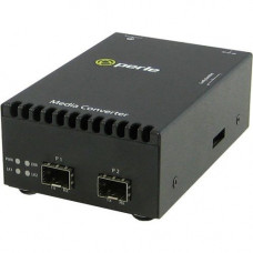 Perle S-10G-STS Media Converter - 10GBase-X - 2 x Expansion Slots - 2 x SFP+ Slots - Desktop - REACH, RoHS, WEEE Compliance 05060504