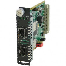 Perle C-4GPT-DSFP Fiber Mode Converter Module - 1000Base-X - 2 x Expansion Slots - 2 x SFP Slots - Internal - REACH, RoHS, WEEE Compliance 05061570