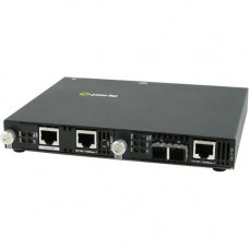 Perle SMI-1110-S2ST40 Gigabit Ethernet Media Converter - 2 x Network (RJ-45) - 1 x ST Ports - Management Port - 10/100/1000Base-T, 1000Base-EX - External - REACH, RoHS, WEEE Compliance 05070674