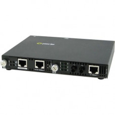 Perle SMI-110-S2ST40 Media Converter - 2 x Network (RJ-45) - 1 x ST Ports - Management Port - 100Base-FX, 100Base-TX - External, Rail-mountable, Rack-mountable, Wall Mountable - REACH, RoHS, WEEE Compliance 05070974