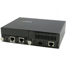 Perle 10 Gigabit Ethernet Managed Stand-Alone Media Converter - 1 x Network (RJ-45) - Management Port - 10GBase-T, 10GBase-X - 1 x Expansion Slots - 1 x SFP+ Slots - Wall Mountable, Rail-mountable, Rack-mountable - REACH, RoHS, WEEE Compliance 05071134