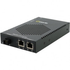 Perle S-1110DHP-SC40 Transceiver/Media Converter - 2 x Network (RJ-45) - 1 x SC Ports - DuplexSC Port - Single-mode - Gigabit Ethernet - 1000Base-EX, 10/100/1000Base-T - Rack-mountable, Rail-mountable, Wall Mountable, Standalone 05079704