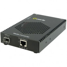 Perle S-1110P-SFP Media Converter - 1x PoE (RJ-45) Ports - 1000Base-X, 10/100/1000Base-T - 1 x Expansion Slots - 1 x SFP Slots - Rail-mountable, Rack-mountable, Wall Mountable - REACH, RoHS, WEEE Compliance 05080004