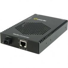 Perle S-1110PP-S1SC20D Media Converter - 1x PoE+ (RJ-45) Ports - 1 x SC Ports - 10/100/1000Base-T, 1000Base-BX-D - Rail-mountable, Rack-mountable - REACH, RoHS, WEEE Compliance 05081174