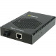 Perle S-1110PP-S1SC10D Media Converter - 1x PoE+ (RJ-45) Ports - 1 x SC Ports - 10/100/1000Base-T, 1000Base-BX-D - Rail-mountable, Rack-mountable - REACH, RoHS, WEEE Compliance 05081154