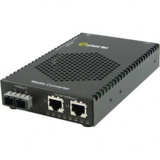 Perle S-1110DPP-S2SC40 Media Converter - 2x PoE+ (RJ-45) Ports - 2 x SC Ports - 10/100/1000Base-T, 1000Base-EX - Rail-mountable, Rack-mountable - REACH, RoHS, WEEE Compliance 05083064