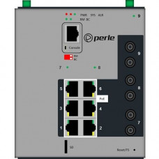 Perle IDS-509F3PP6-T2SD20-SD40-XT - Industrial Managed Power Over Ethernet Switch - 6 Ports - Manageable - 2 Layer Supported - Twisted Pair, Optical Fiber - DIN Rail Mountable, Wall Mountable, Panel-mountable, Rack-mountable - 5 Year Limited Warranty 0701