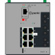 Perle Industrial Managed Power Over Ethernet Switch - 9 Ports - Manageable - 2 Layer Supported - Twisted Pair, Optical Fiber - DIN Rail Mountable, Wall Mountable, Panel-mountable, Rack-mountable - 5 Year Limited Warranty 07016820