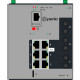 Perle Industrial Managed Power Over Ethernet Switch - 9 Ports - Manageable - 2 Layer Supported - Twisted Pair, Optical Fiber - DIN Rail Mountable, Wall Mountable, Panel-mountable, Rack-mountable - 5 Year Limited Warranty 07016700