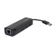 Monoprice USB 3.0 3-Port Hub with Gigabit Ethernet Adapter 10933
