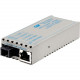 Omnitron Systems miConverter 10/100 Ethernet Single-Fiber Media Converter RJ45 SC Single-Mode BiDi 20km - 1 x 10/100BASE-TX, 1 x 100BASE-BX-D (1550/1310), US AC Powered, Lifetime Warranty - RoHS, WEEE Compliance 1111-1-1