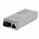 Omnitron Systems miConverter 10/100 Plus Ethernet Single-Fiber Media Converter RJ45 SC Multimode BiDi 5km - 1 x 10/100BASE-TX, 1 x 100BASE-BX (1310/1550), US AC Powered, Lifetime Warranty - RoHS, WEEE Compliance 1130-0-1