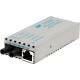 Omnitron Systems miConverter 1000Mbps Gigabit Ethernet Fiber Media Converter RJ45 ST Single-Mode 12km - 1 x 1000BASE-T, 1 x 1000BASE-LX, Univ. AC Powered, Lifetime Warranty - RoHS, WEEE Compliance 1201-1-2